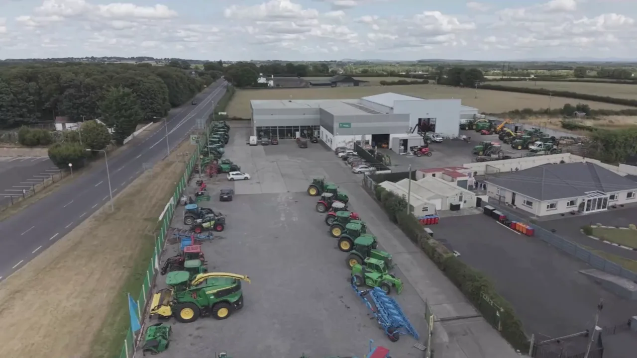 Frame from the Templetuohy Farm Machinery solar project film