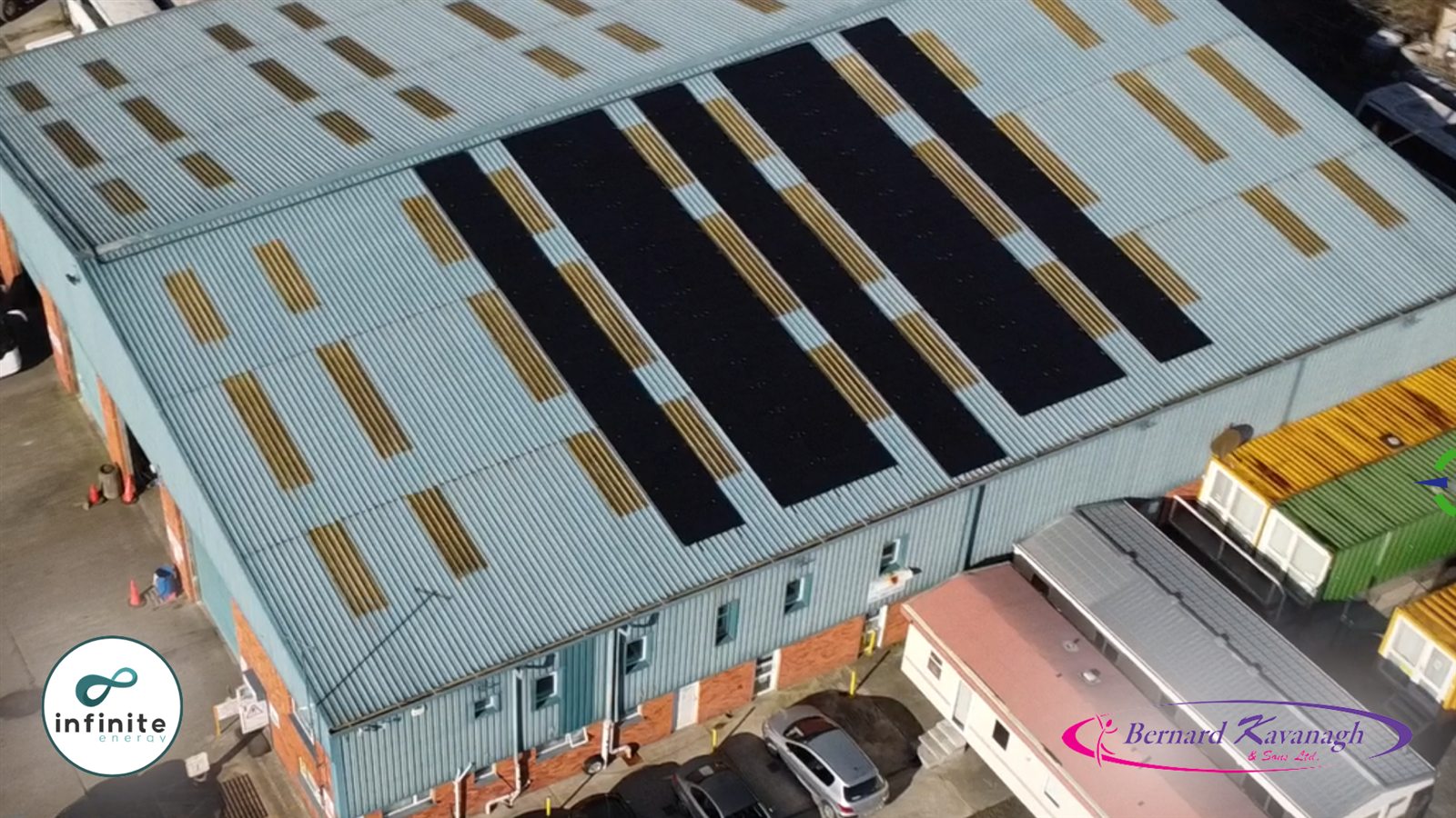 Infinite Energy solar project image for Bernard Kavanagh Kilkenny 100kWp Solar PV Installation